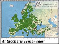 Verbreitung Anthocharis cardamines