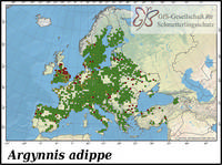 Verbreitung Argynnis adippe