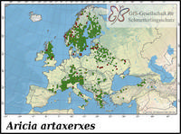Verbreitung Aricia artaxerxes