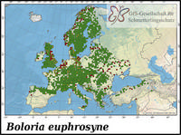 Verbreitung Boloria euphrosyne