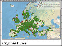 Verbreitung Erynnis tages