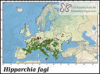 Verbreitung Hipparchia fagi