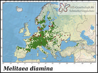 Verbreitung Melitaea diamina