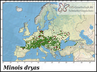 Verbreitung Minois dryas