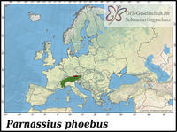 Verbreitung Parnassius phoebus